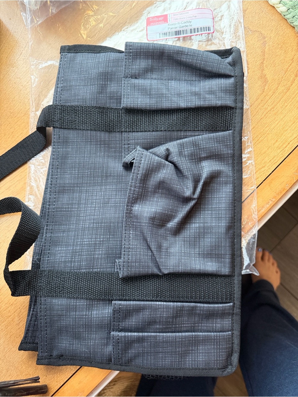 thirty-one Charcoal Gray Keep It Caddy Tote